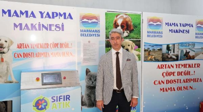 Marmaris'te atık yemeklerden aylık 1 ton mama üretildi