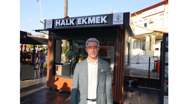 Marmaris'te halk ekmek büfesi açıldı