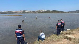 Milas'taki festivalde çalınan o heykelin başı, gölde bulundu