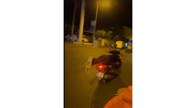 Muğla'da kasksız motosiklet sürücüsü dehşet saçtı