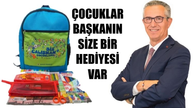 Okula başlayacak Gaziemirli öğrencilere armağan