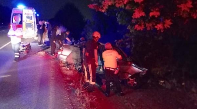 Otomobil şarampole uçtu: Baba ve oğlu öldü