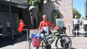 Şehit polis Fethi Sekin için 1570 kilometrelik anma turuna çıktı