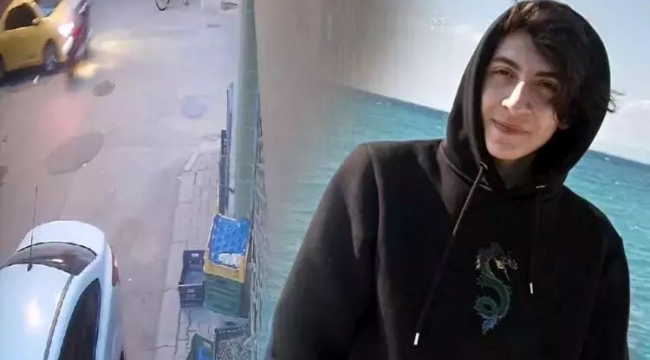 17 yaşındaki Ahmed'in öldüğü kaza kamerada