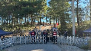 Akbelen'de konteyner ve çadırlar kaldırıldı