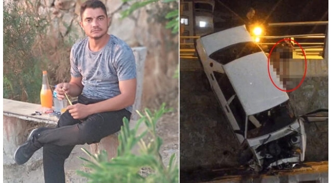 Beline demir bariyer saplandı, kurtarılamadı