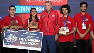 Bergama'ya Teknofest ödülü