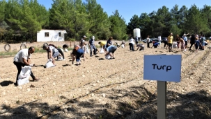 Bornova Belediyesi, kış için de yerel tohum bahçesi kurdu
