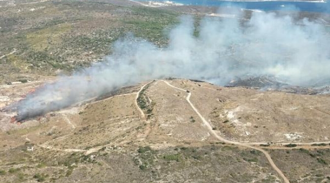 Çeşme yangını 2 günde kontrol altına alındı