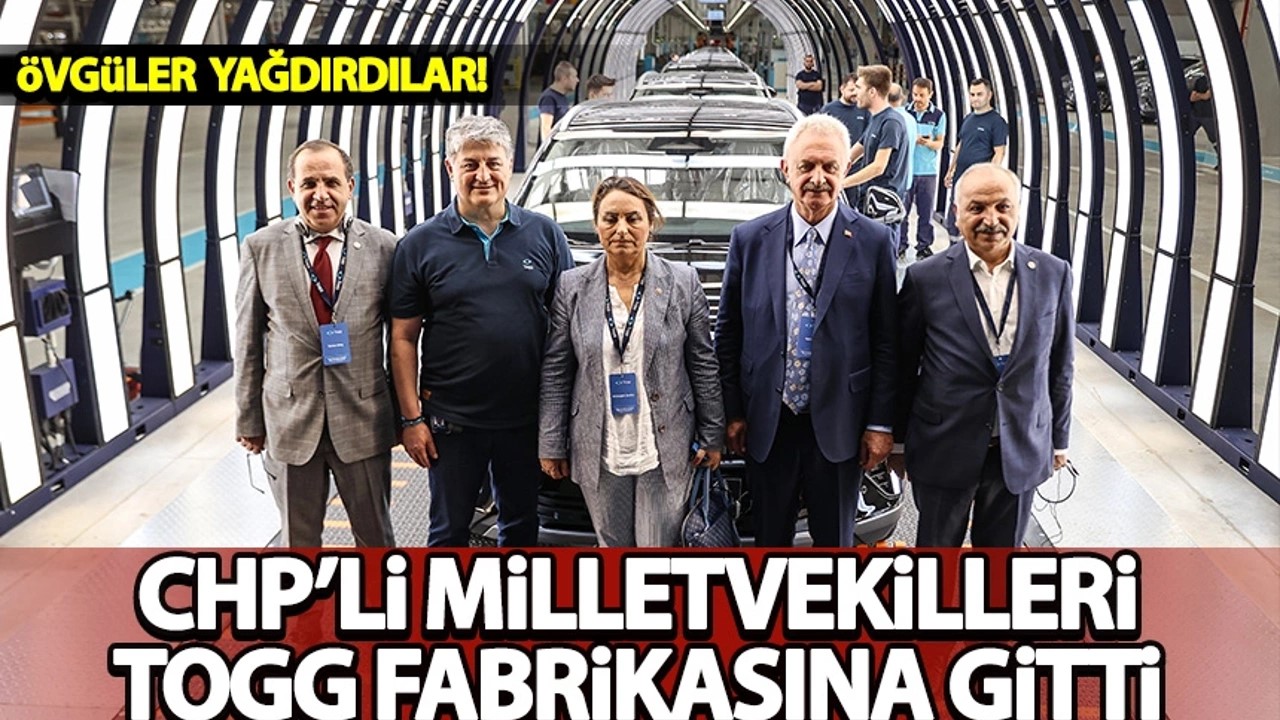 CHP'li milletvekilleri Togg fabrikasında
