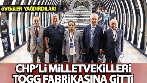CHP'li milletvekilleri Togg fabrikasında