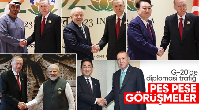 Cumhurbaşkanı Erdoğan'ın G20 Zirvesi'nde diplomasi trafiği