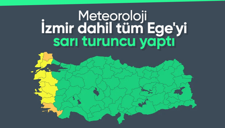 Ege kıyılarına şiddetli yağış uyarısı