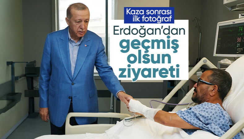 Erdoğan, kaza geçiren Sabancı ve eşini ziyaret etti