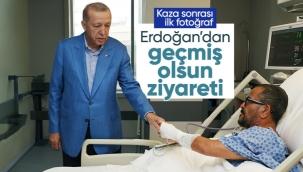 Erdoğan, kaza geçiren Sabancı ve eşini ziyaret etti