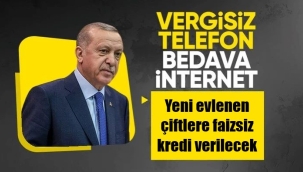 Gençlere vergisiz telefon, bedava internet