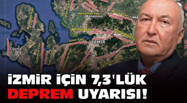 İzmir'deki olası depremin büyüklüğü 7.3 olacak