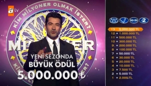 Kim Milyoner Olmak İster'de büyük ödül yükseltildi