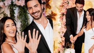 Melek Mosso Denizli'de nişanlandı