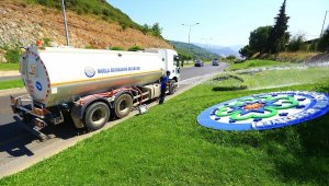 Menteşe'de yeşil alanların yüzde 90'nı arıtma suyuyla sulanıyor