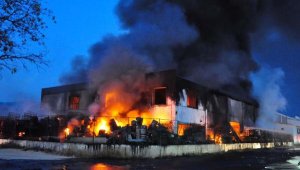 Yanan tesiste tehlikeli gaza rastlanmadı