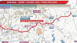 Ankara-İzmir YHT Hattı Afyonkarahisar'da İnşa Ediliyor