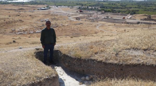 Antik kentte, Kurtuluş Savaşı döneminden kalma siper bulundu