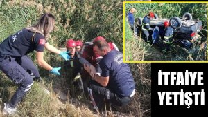 Baba ve kızı son anda kurtarıldı