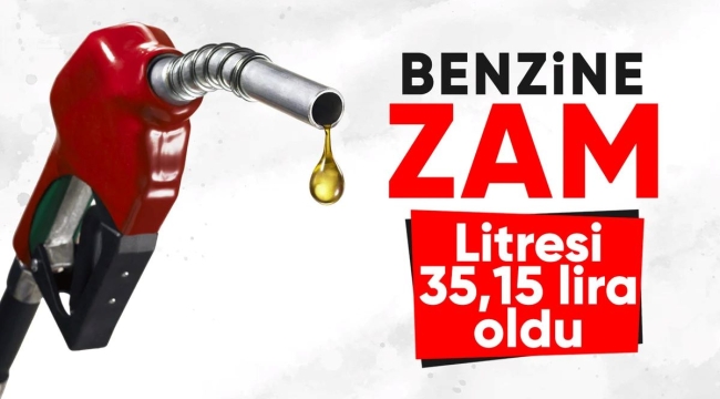 Benzine zam geldi