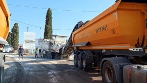 Bodrum'da altyapının ardından sıcak asfalt çalışması başladı