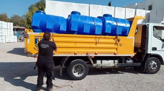 Bodrum'da su yok, halka su deposu dağıtıldı