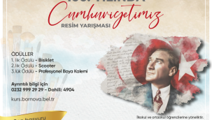 Bornova Belediyesi'nden 100. yıla özel resim yarışması