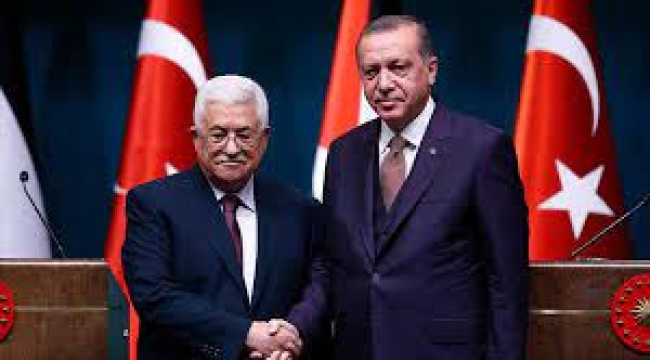 Cumhurbaşkanı Erdoğan, Filistin Devlet Başkanı Mahmud Abbas ile görüştü