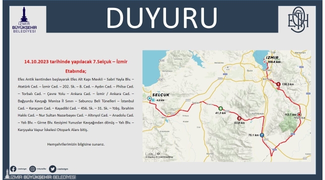 Cumhurbaşkanlığı Bisiklet Turu nedeniyle bazı yollar trafiğe kapatılacak