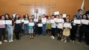 Gaziemir'in robotik kodlamacıları eğitimlerini tamamladı