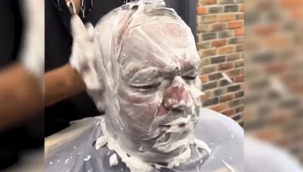 Görenler şaşkınlığa uğradı: masaj mı dayak mı