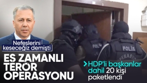 HDP'li başkanların da bulunduğu 20 kişiye 'terör' gözaltısı