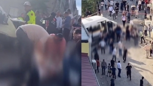 İzmir'de servis aracının freni patladı