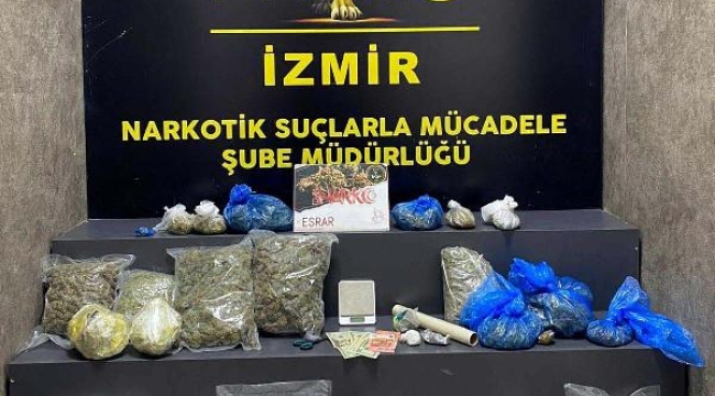 İzmir'de 12 kilo esrar ele geçirildi