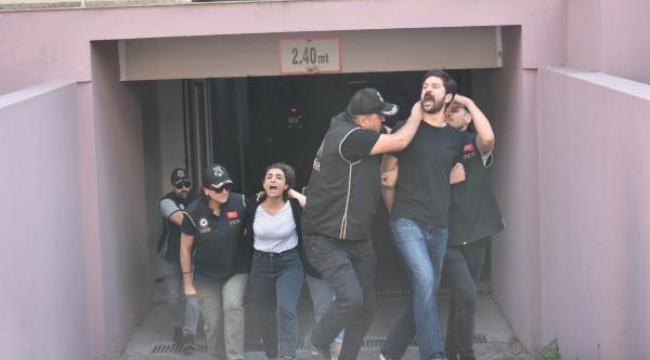 İzmir'de örgüt üyeliğinden gözaltına alınan 3 HDP'li adliyede