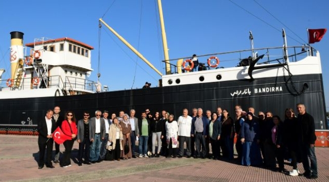 Karabağlarlı muhtarlar Cumhuriyetin 100. yılında Samsun'da