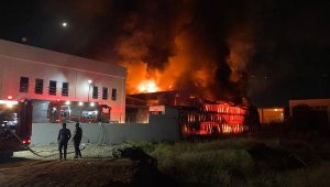 Kauçuk fabrikasında yangın! Büyük hasar