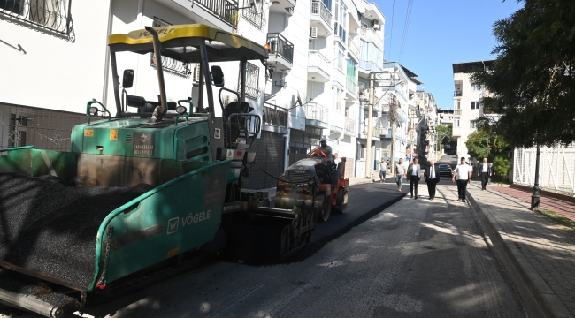 Kazım Karabekir'de yoğun asfaltlama yapıldı