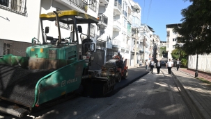 Kazım Karabekir'de yoğun asfaltlama yapıldı
