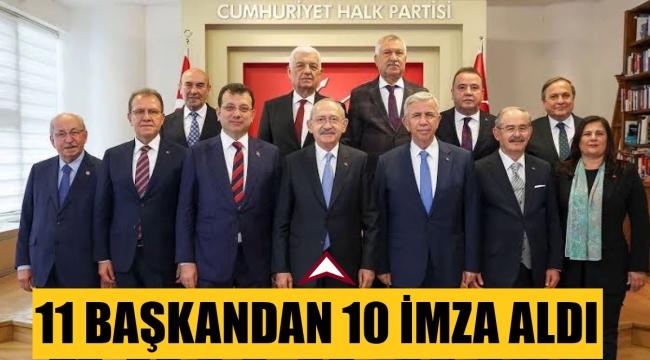 Kılıçdaroğlu'na 10 başkan imza verdi, biri vermedi