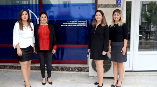 Kuşadalı kadınlar ve gençlere danışma merkezinde hizmet