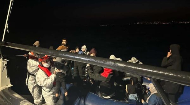 Kuşadası açıklarında 29 kaçak göçmen yakalandı