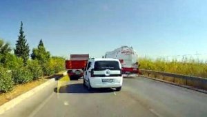 Makas atarak trafiği tehlikeye sokan sürücüye 4 bin TL ceza