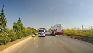 Manisa'da makas atan sürücüye tepki