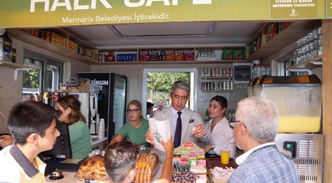 Marmaris'te Halk Büfe açıldı